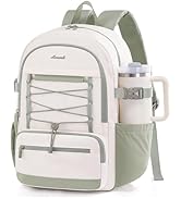LOVEVOOK School Backpack for Teen Girls, Large Capacity College Student Backpacks with Water Bott...