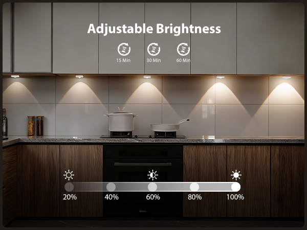 Adjustable Brightness &amp; Timer