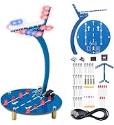 BANRIA DIY Airplane Soldering Project Kit, Aircraft Soldering Practice Kit with Flashing LED Ligh...