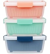 shopwithgreen 3 Pack 68oz Berry Keeper Container, Fruit Produce Saver Food Storage Containers wit...