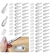 50PCS Self-Tapping Screws Cabinet Laminate Support, Shelf Pins with Non-Slip Sleeve, Shelf Holder...