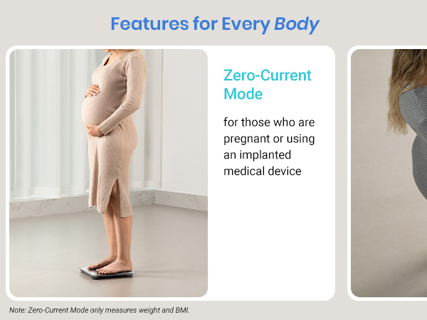 zero-current mode for those who are pregnant or using an implanted medical device