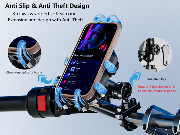 phone mount for motorcycle
