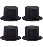 PH PandaHall Mini Top Hats Polyester Snowman Hats Tiny Hat Crafts Wine Bottle Toppers for Christm...