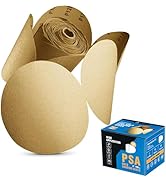 S SATC 100 PCS PSA Sanding Discs 6 Inch Adhesive Backed Sandpaper 120 Grit Sander Attachment for ...