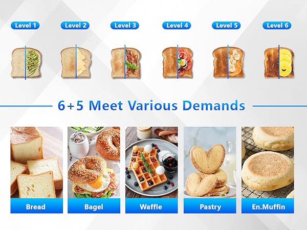 4 slot toaster for bagels and toast