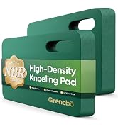 Grenebo 2pcs High-Density NBR Foam Garden Kneeling Pad, 1.6" Extra Thick Gardening Pads for Kneel...
