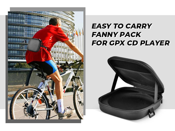 Portable cd player storage case