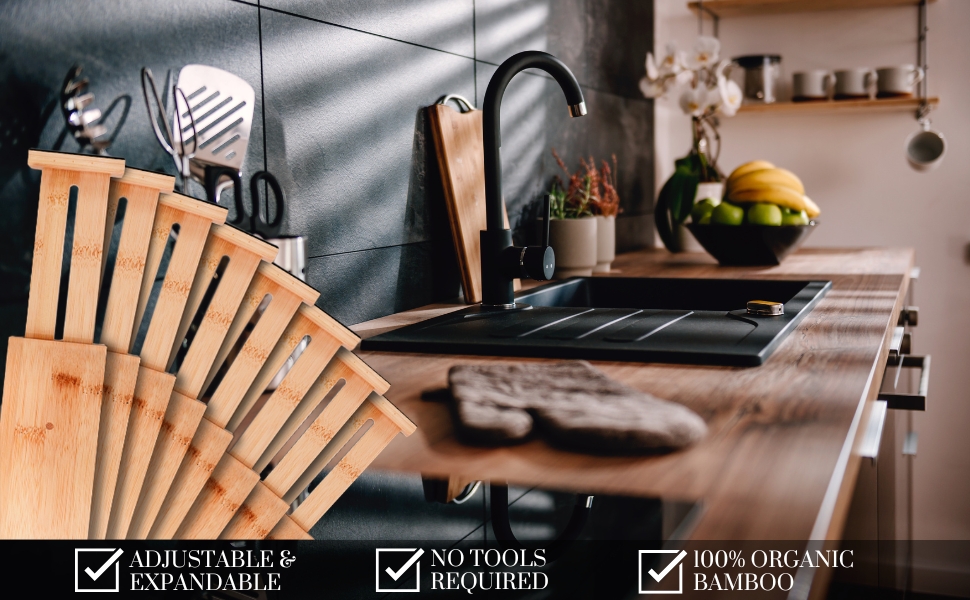 bamboo drawer dividers