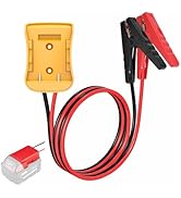 GRZWAYS Jumper Cables for Car with Adapter for DEWALT 20V Batteries, Silicone Wire 8AWG 2FT Autom...