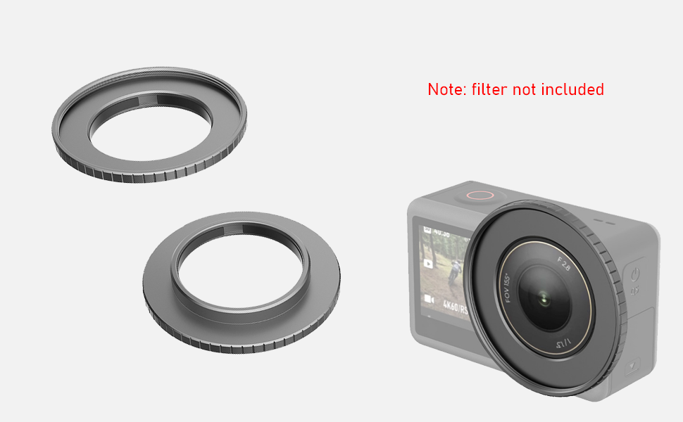 49mm Lens Filter Adapter Ring for DJI Action4