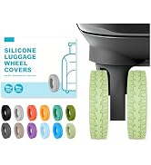 10-Pack Upgrade Silicone Luggage Wheel Protectors Covers for Suitcases – Universal Fit 2-2.4 Inch...