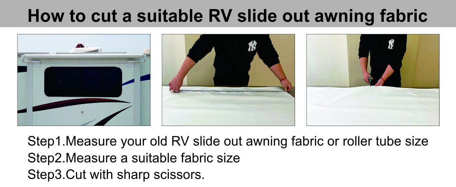 RV Slide Out Awning Fabric Replacement RV Slide Topper