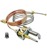 Mensi Replacement Pilot Burner Assembly for Rebertshaw 36" Leads for Natural Gas and LP (102), Co...