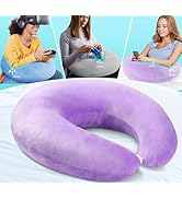 Gaming Pillow Arm Support Pillow for Bed &amp; Sofa: Ergonomic U-Shaped Lap Pillow with Elbow Rest fo...