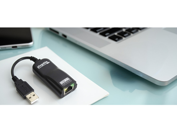 A sleek and modern workspace with a laptop