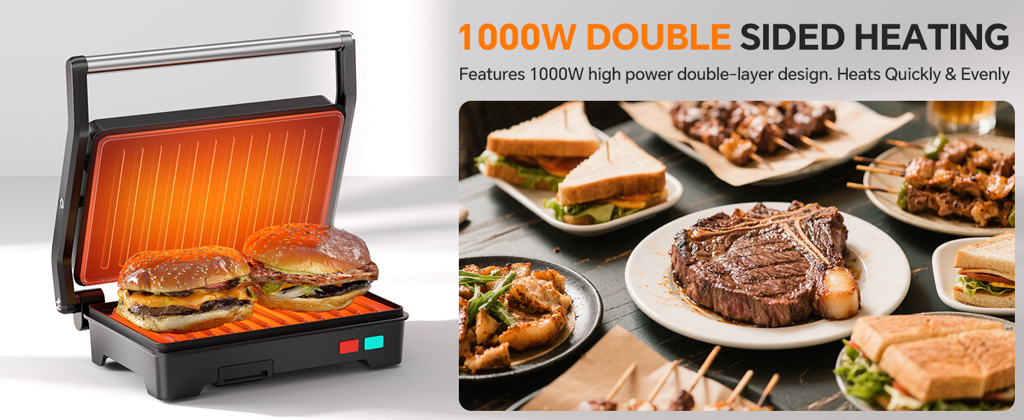 1000W DOUBLE SIDED HEATING