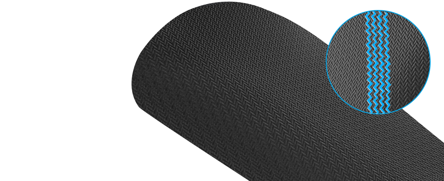 non-slip rubber base