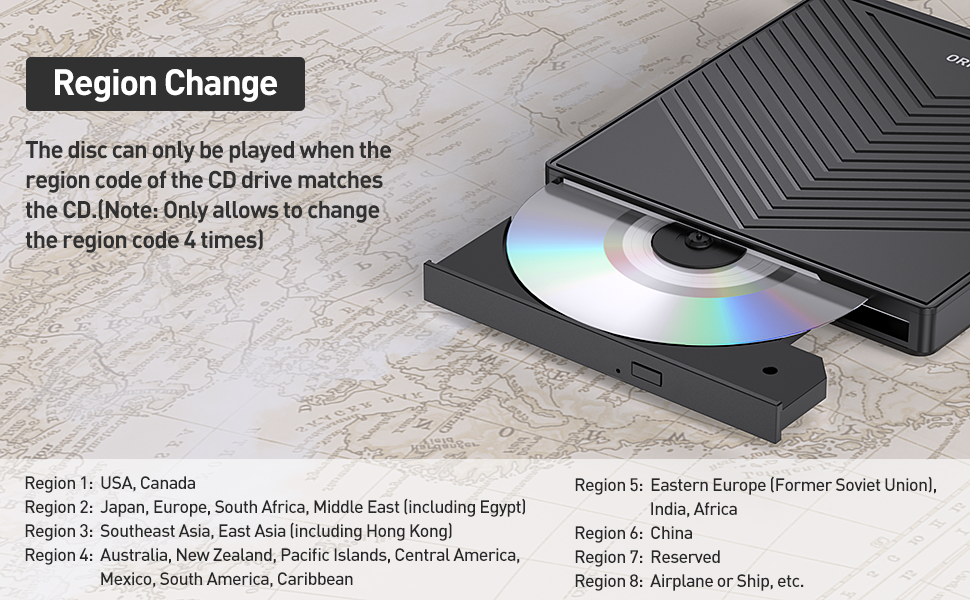 region free cd dvd reader