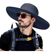 Cooltto Wide Brim Sun Hats with Waterproof Breathable for Fishing, Hiking, Camping,for Men Women ...