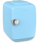 CROWNFUL Mini Fridge, 4 Liter/6 Can Portable Cooler and Warmer Personal Fridge for Skin Care, Cos...