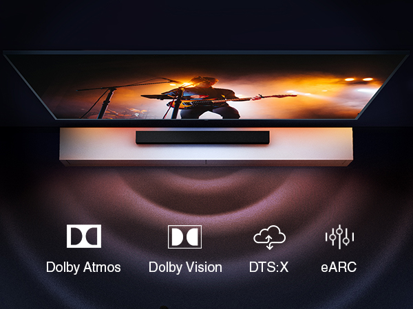 BLUERIGGER hdmi enhanced audio return channel earc DTS-X HD Dolby 7.1 atmos perfect audio fidelity