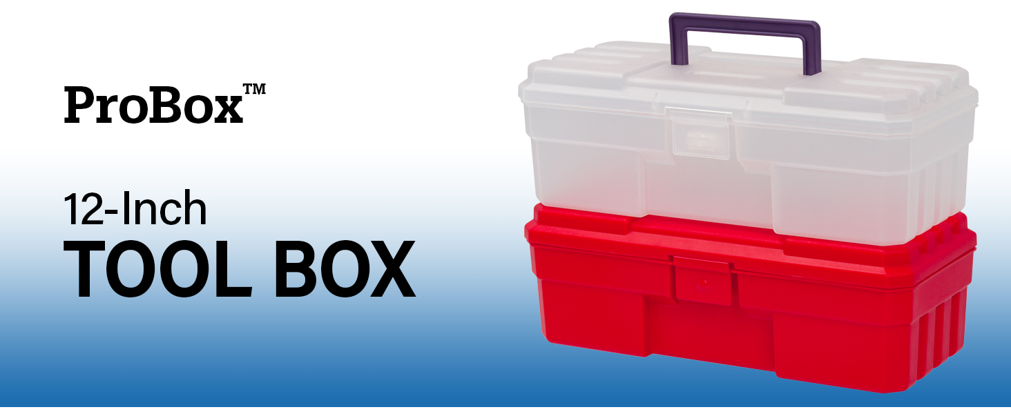 Akro-Mils ProBox 12 inch Portable Plastic Tool Box