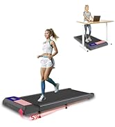 UPREIGN 3 in 1 Treadmill, Portable Under Desk Walking Treadmill with Incline for Home/Office, Rem...