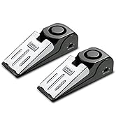 EMDMAK Door Stop Alarm with 120DB Siren Door Stop for Home &amp; Travel (Black) (Pack of 2)
