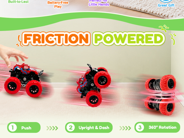 friction powered monster truck