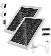 Solar Panel for Ring Camera, 5V 5W Outdoor Solar Battery Charger for Ring Spotlight Camera, Ring ...