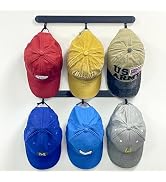 ETOWIFA Adhesive Hat Organizer Rack for Baseball Caps [Up to 18 Caps] Hat Hanger Display for Wall...