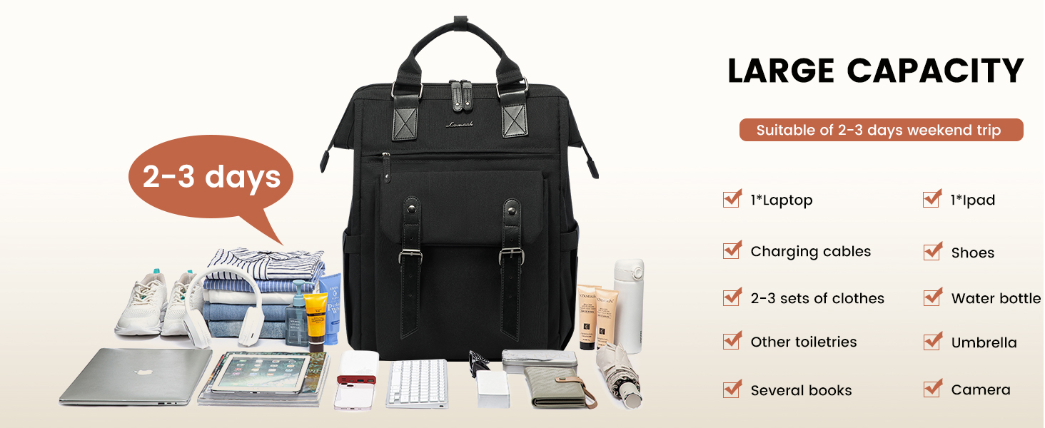 1930 Laptop Backpack for Women Work Travel Backpack Purse Teacher Nurse Bag College Daypack