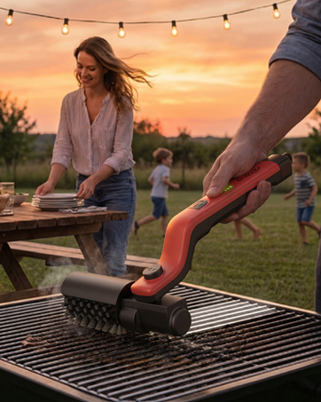 electric grill brush for outdoor grill automatic grill cleaner