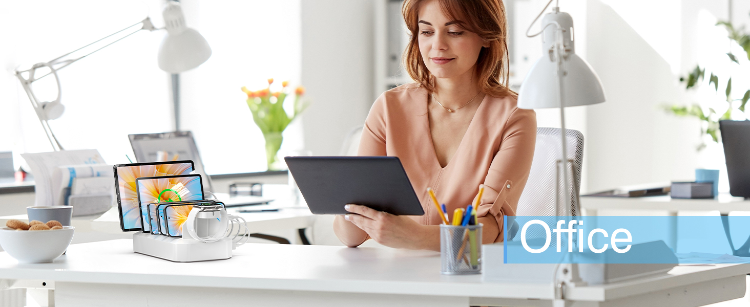 apple watch and phone charging station