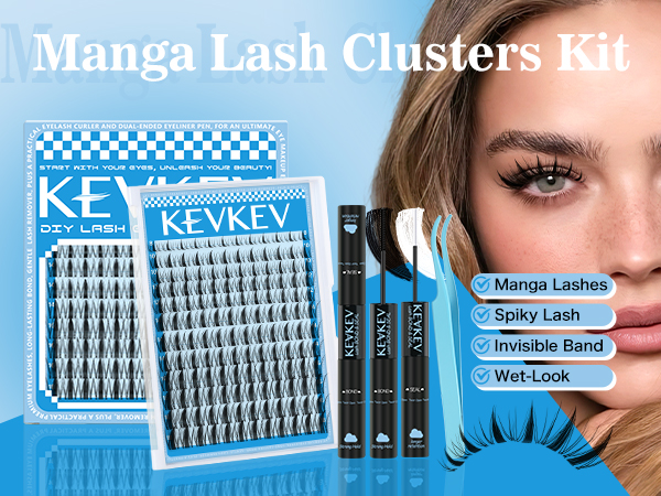 Manga lash clusters kit