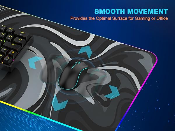TARKARI Magnetic Wireless Charging RGB Mouse Pad