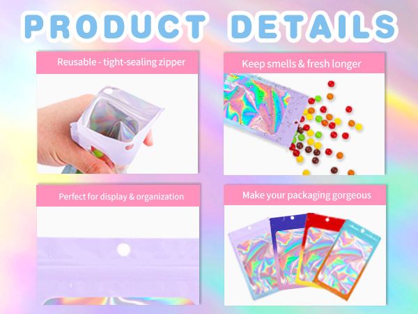 Holographic Mylar Bags for Food Storage