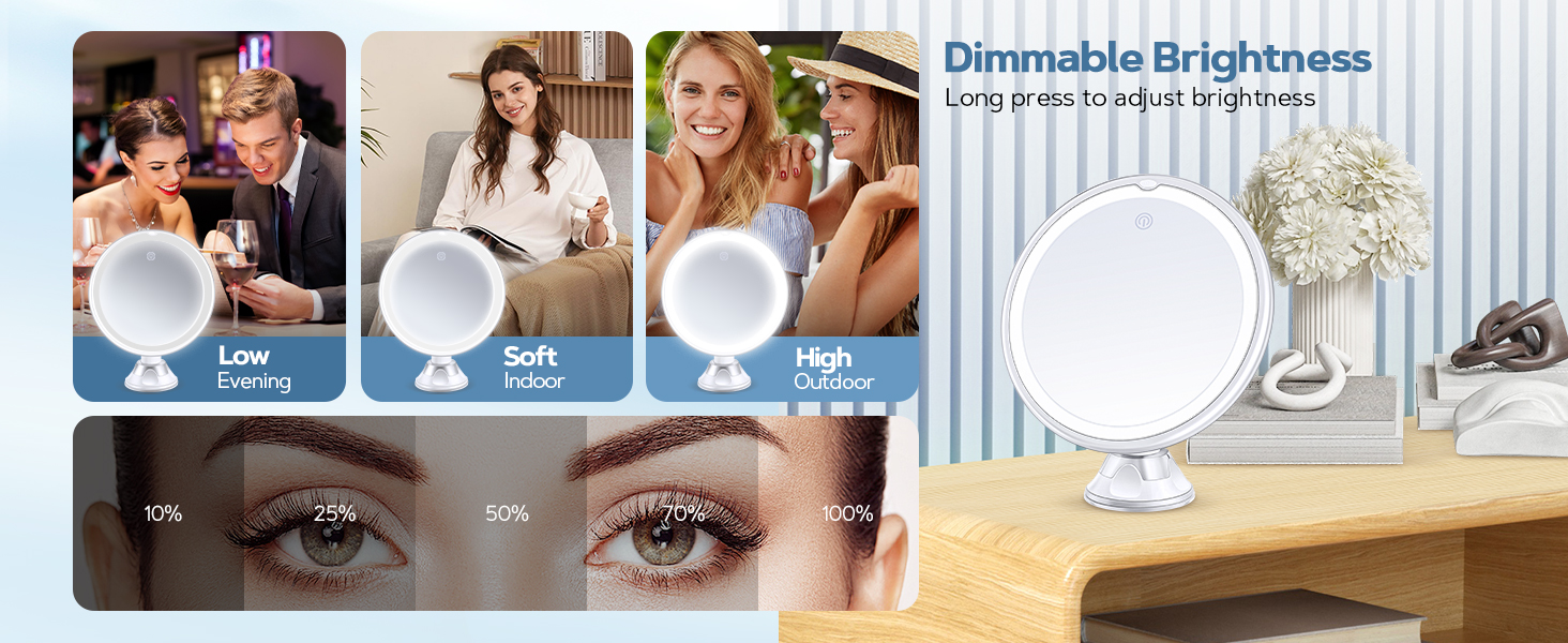 Lighted Magnifying Mirror