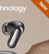 TOZO NC20 Pro Active Noise Cancelling Wireless Earbuds with Smart Touch Screen, LDAC Hi-Res Audio...