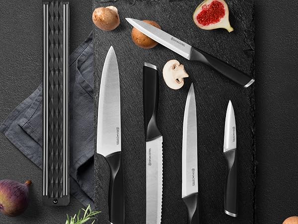 magnetic knife strip black