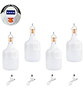 100W Camping Lights Portable Rechargeable Lantern Hanging Tent Lamp Waterproof Battery Bulbs Outd...