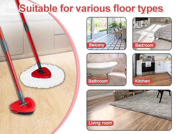 spin mop replacement head