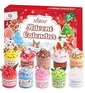 Advent Calendar 2026-24 Days of Slime and Charms Kit - Christmas Kids Gifts | 10 Slime Pots &amp; 19 ...