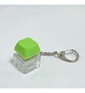Keyboard Fidget Keychain, Light Up Decompression Finger Keyboard, Stress Relief Finger Keyboard K...