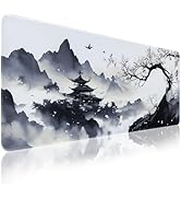 Meetcolor Japanese Mouse Pad, XL Mouse Mat with Anti-Slip Rubber Base, Computer Keyboard Mat with...