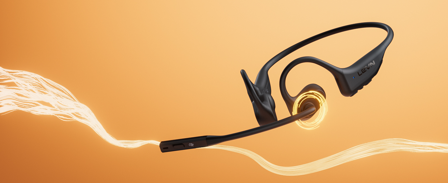 open ear headphones with microphone