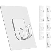 Latoxcaa Large Adhesive Hooks, 10 Pack Heavy Duty Utility Hooks for Hanging 33lb, Damage Free Sti...