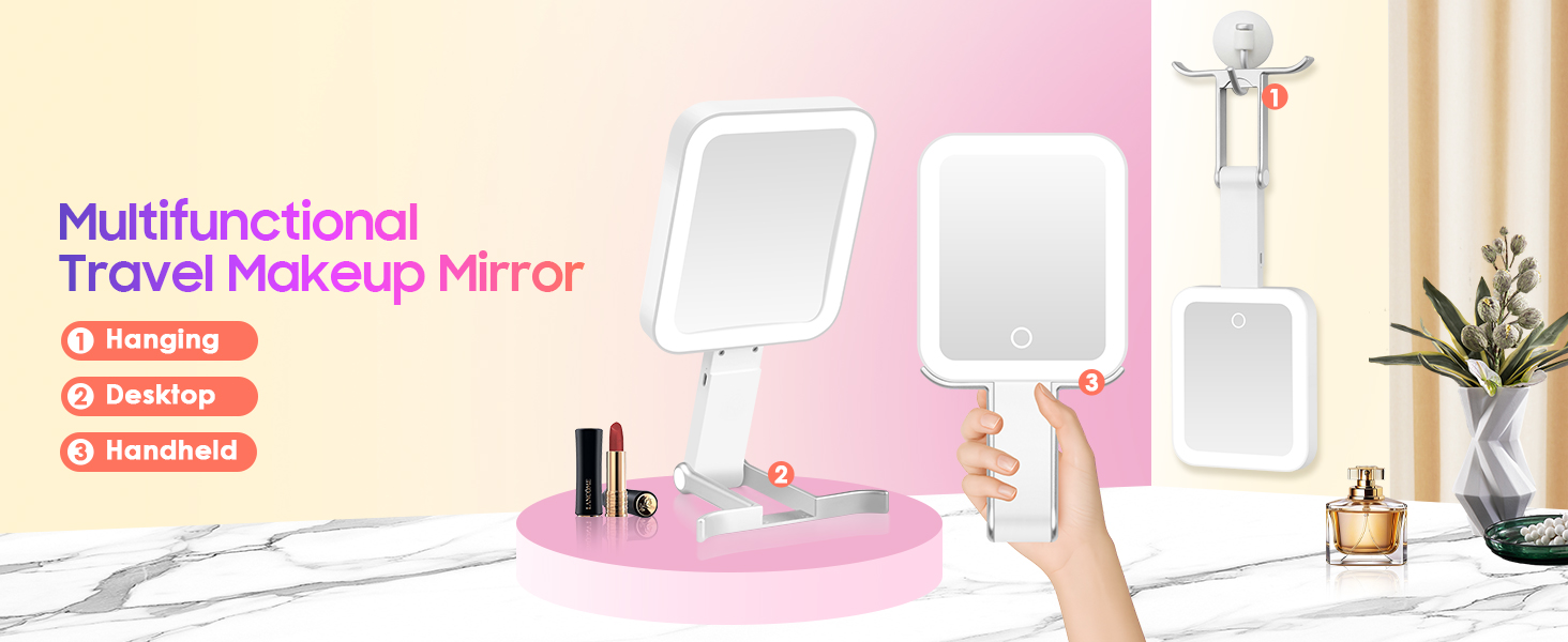 magnification mirror with lights