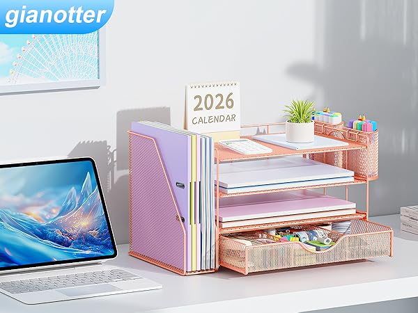 Rose Gold desk accessories